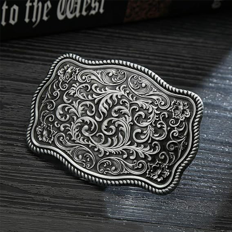 Best quality wedding bulk blank letter initials custom design western Belt buckle