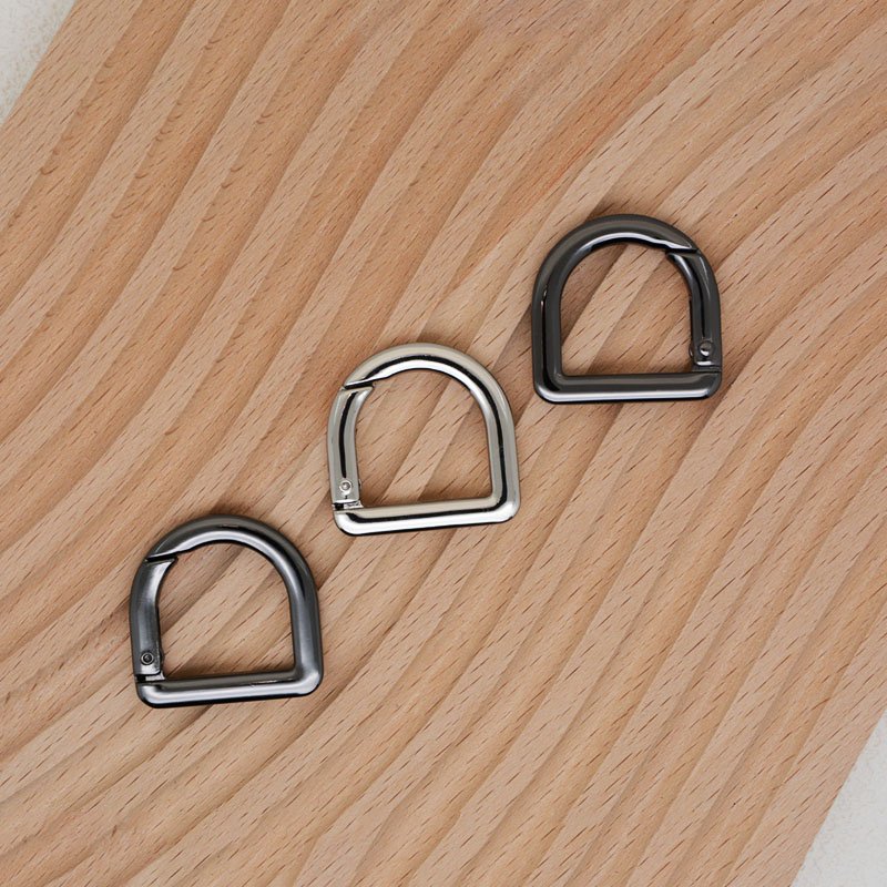 wholesale 1 Inch Metal Handbag Accessories open D Shape Spring Ring Buckle For Bag Strap