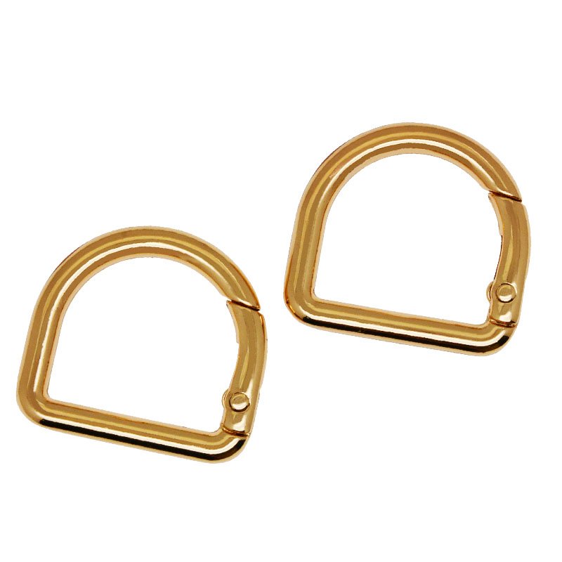 wholesale 1 Inch Metal Handbag Accessories open D Shape Spring Ring Buckle For Bag Strap