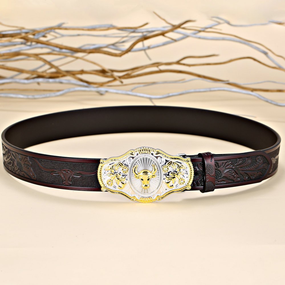 Factory Direct Belt Buckle Custom Vintage Western Cowboy Belt Buckle cowboy horse head bull head youth fashion belt buckle