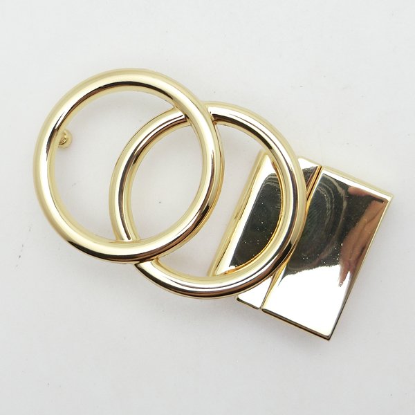 Factory Wholesale 30MM Zinc Alloy Custom Gold Double Ring Metal Reversible Clip Belt Buckles For Women Belt
