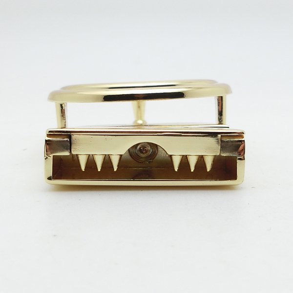Factory Wholesale 30MM Zinc Alloy Custom Gold Double Ring Metal Reversible Clip Belt Buckles For Women Belt