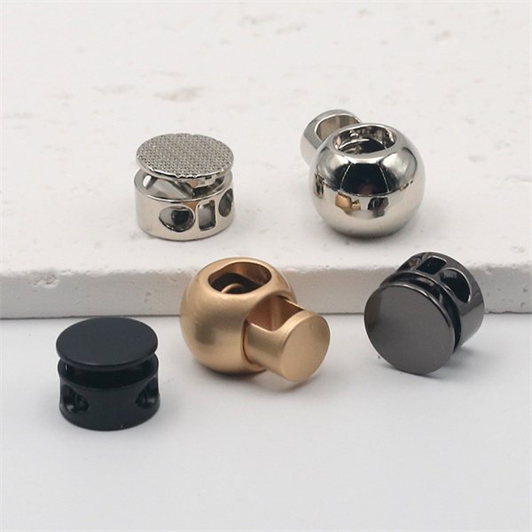 SAS Wholesale Adjustable Toggle Cord Stopper Metal Elastic Fixed Stopper Drawstring Lock Buckle For Garment