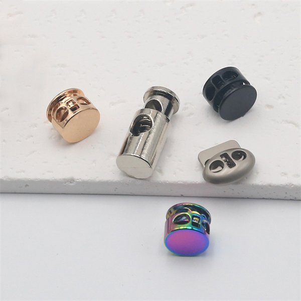 SAS Wholesale Adjustable Toggle Cord Stopper Metal Elastic Fixed Stopper Drawstring Lock Buckle For Garment