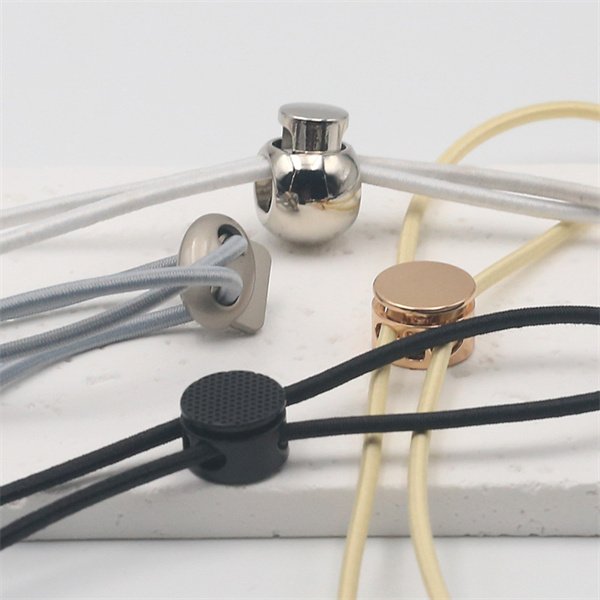 SAS Wholesale Adjustable Toggle Cord Stopper Metal Elastic Fixed Stopper Drawstring Lock Buckle For Garment
