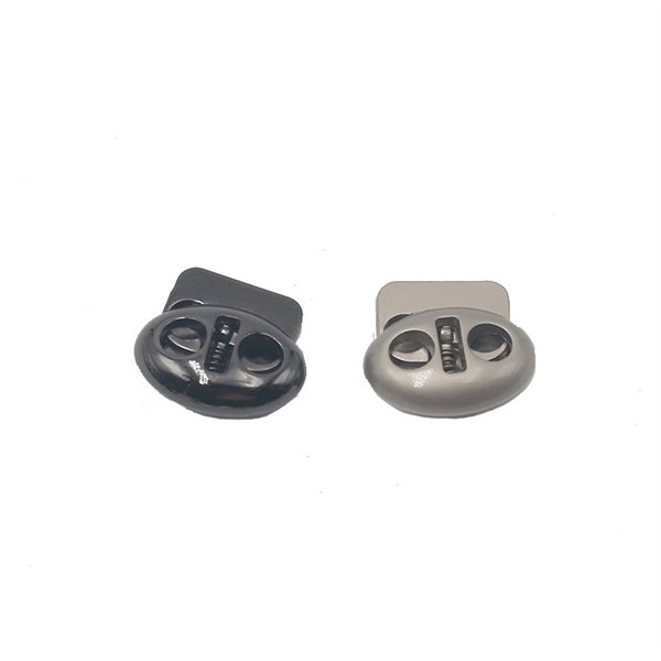 SAS Wholesale Adjustable Toggle Cord Stopper Metal Elastic Fixed Stopper Drawstring Lock Buckle For Garment