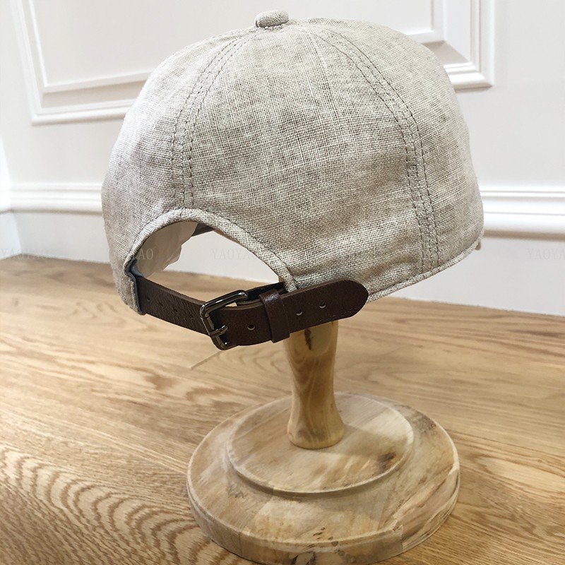 DWDP-LS02 Quality Leather Strap with buckle fasteners for baseball 5-Panel caps hats