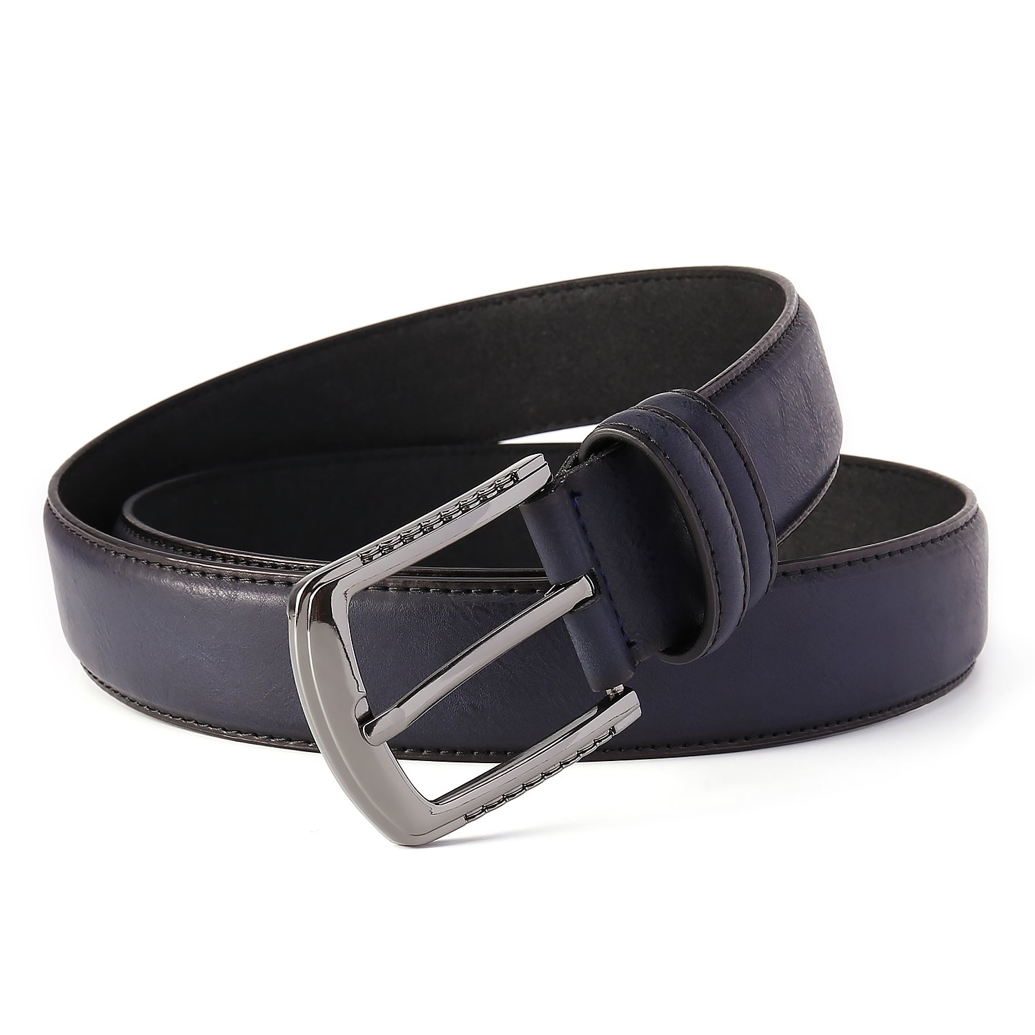 Custom Professional factory manufacturing men's pin buckle belt stitching design PU leather belt men