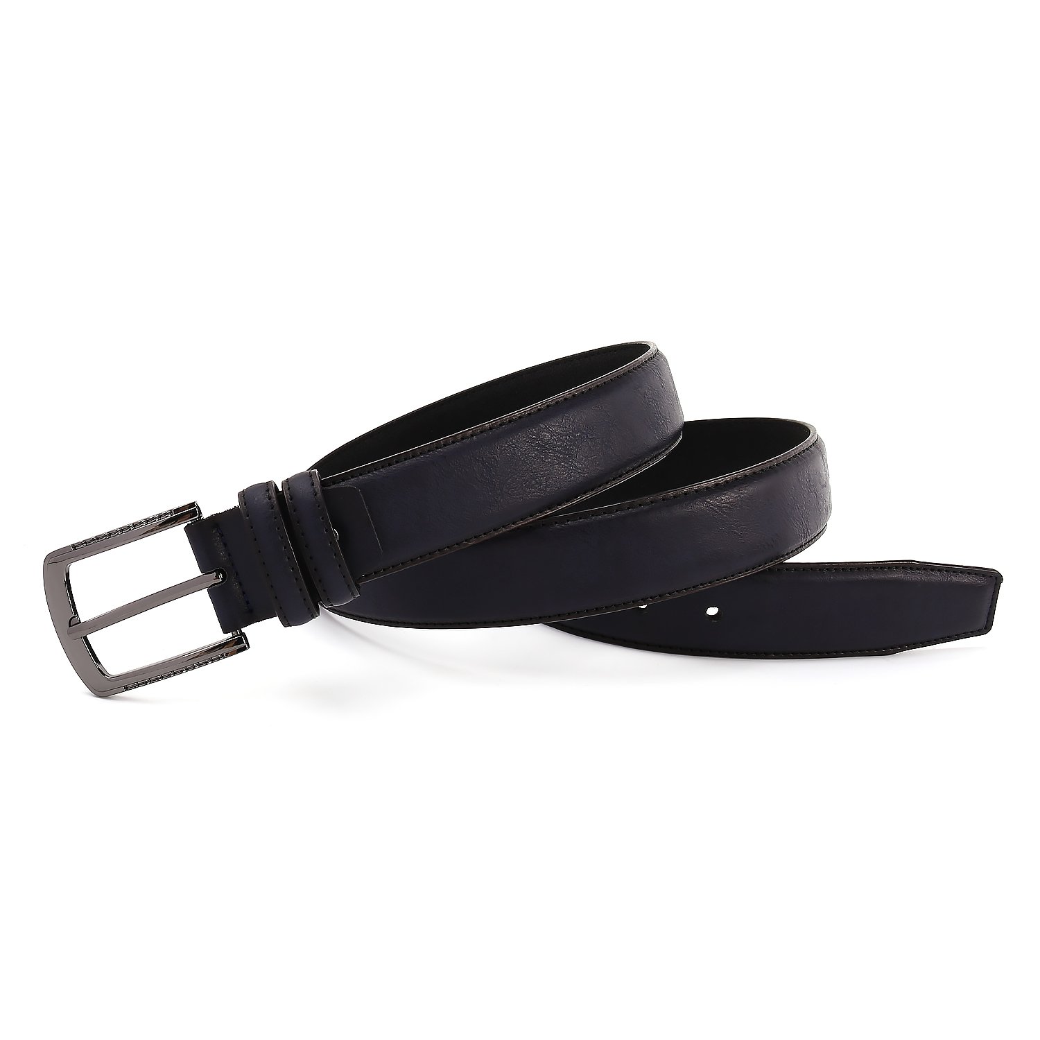 Custom Professional factory manufacturing men's pin buckle belt stitching design PU leather belt men
