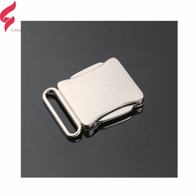 Lihui Strap Clips Metal Buckle Slide Adjustable Silver Shoulder Metal Belt Buckle For Backpack Luggage Bag Straps