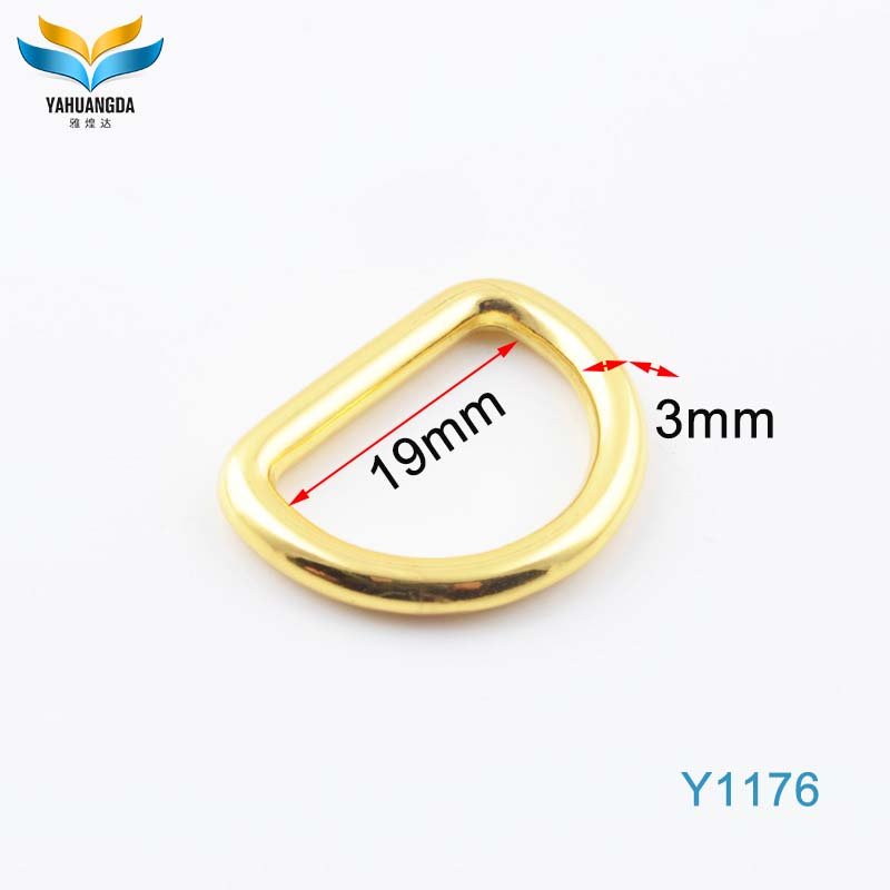 new product Handbag Accessories Large Bulk Metal D Ring zinc alloy die casting buckle