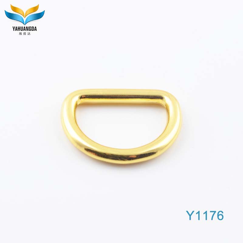 new product Handbag Accessories Large Bulk Metal D Ring zinc alloy die casting buckle