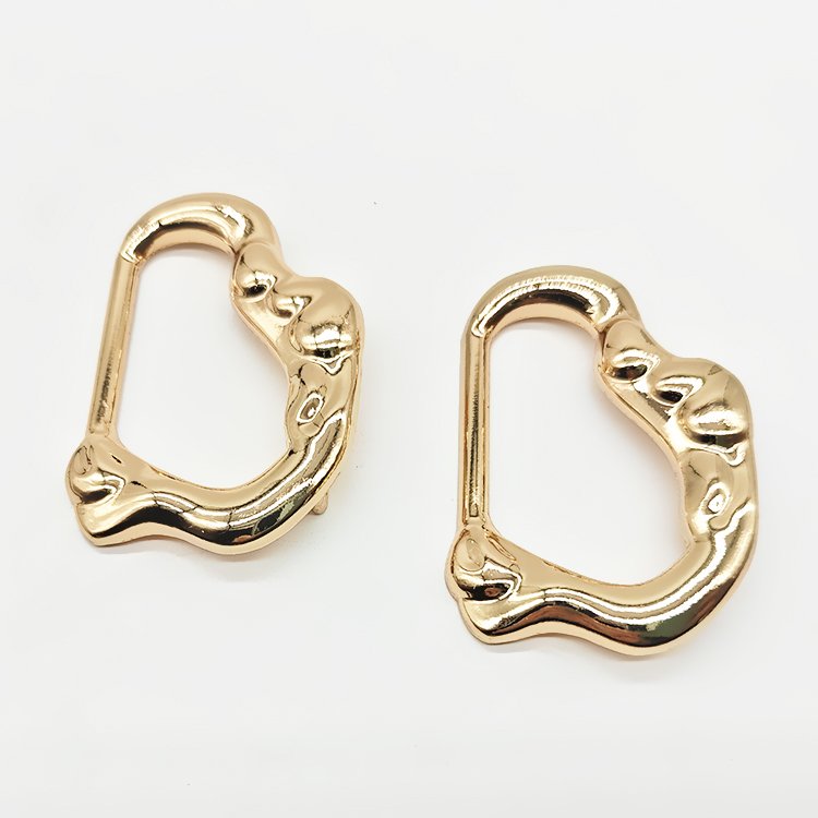 Custom Newest Designer Metal Zinc Alloy Tri-Glide Ring Ladies Garment Straps Buckle 30mm Luxuriant Gold Belt Buckle For Women