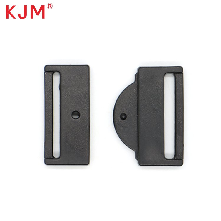 KJM Factory Black Pom Lanyard Accessory Webbing Nylon Connecting Detachable Safety Clip Lock Breakaway Lanyard Plastic Buckle