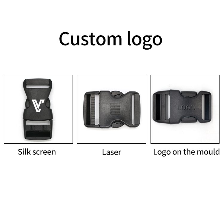 KJM Factory Black Pom Lanyard Accessory Webbing Nylon Connecting Detachable Safety Clip Lock Breakaway Lanyard Plastic Buckle