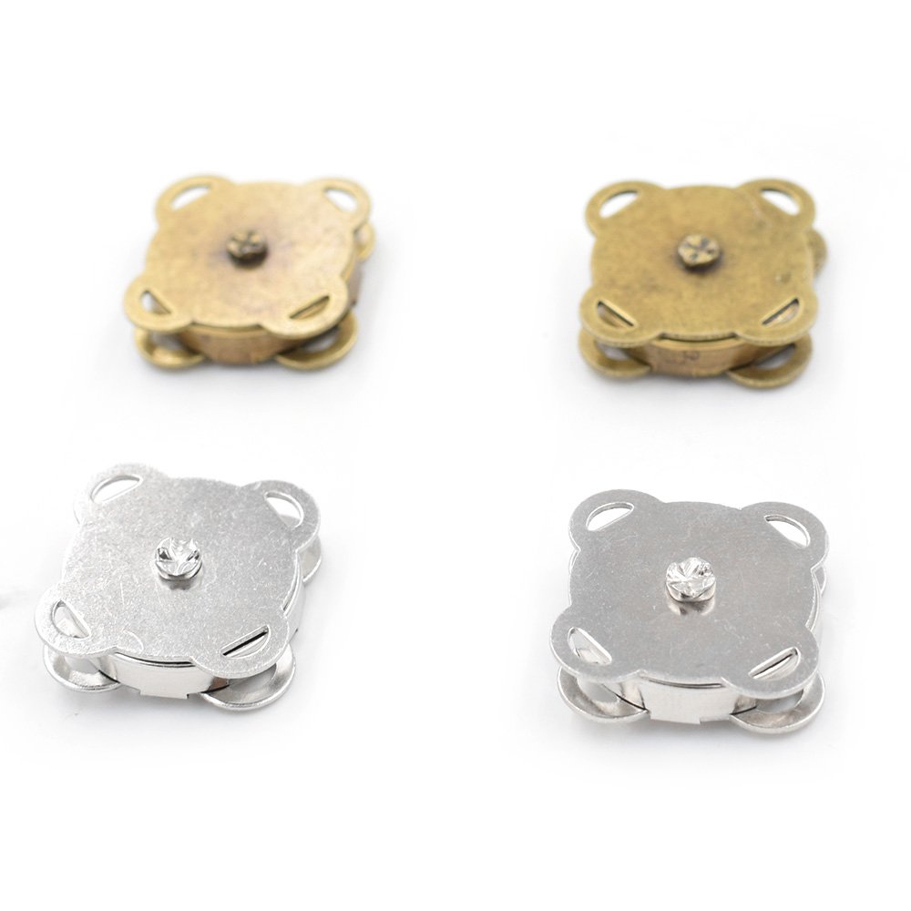 14/18 MM Snap Fastener Magnetic Button Strong Clasp Plum Blossom Shape Buttons Magnet Buckle Leather Rivets