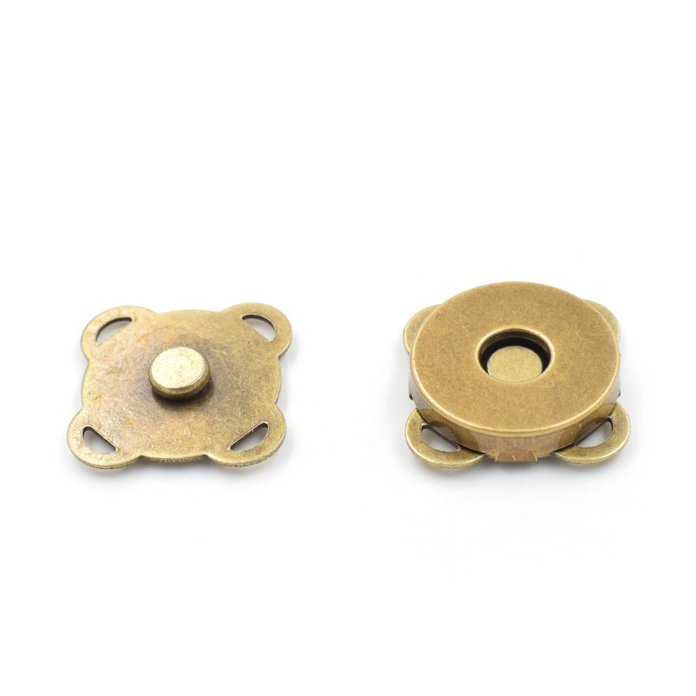 14/18 MM Snap Fastener Magnetic Button Strong Clasp Plum Blossom Shape Buttons Magnet Buckle Leather Rivets