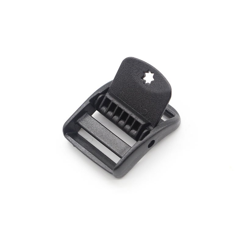 Factory Price 25mm Plastic Webbing Slider Buckles Black Ladder Adjustable Release Buckles for Backpack POM Accessory