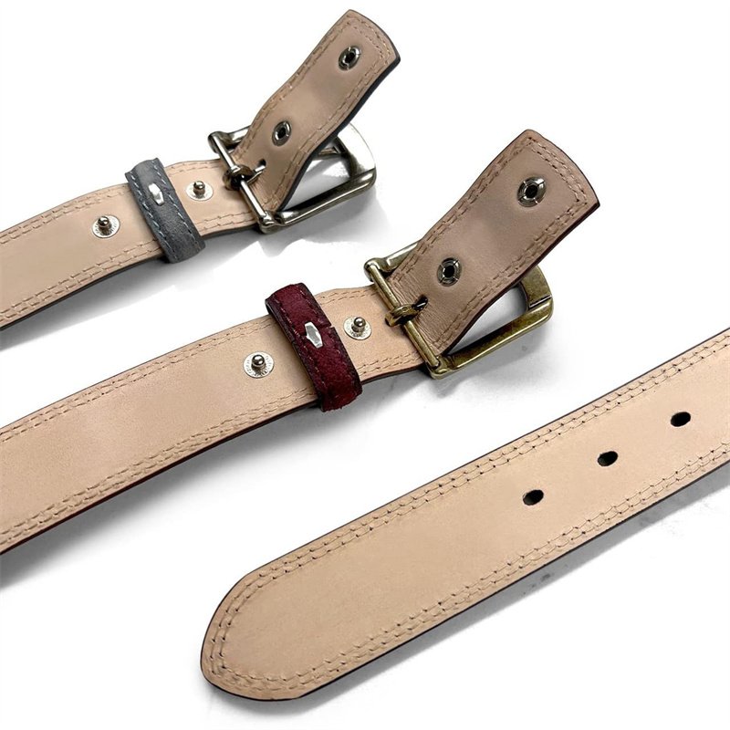 Men's Belt Suede Full Leather Belt Casual Dress Leather Classical Pin Buckle Belt