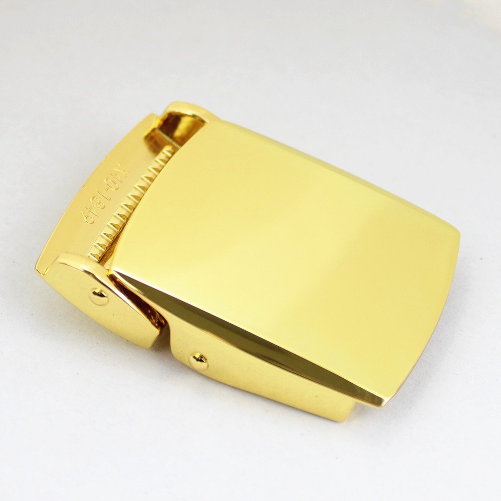 Factory Wholesale Gold Color Plain Blank Metal Canvas Buckle Smooth Tactical Alloy Webbing Belt Buckle