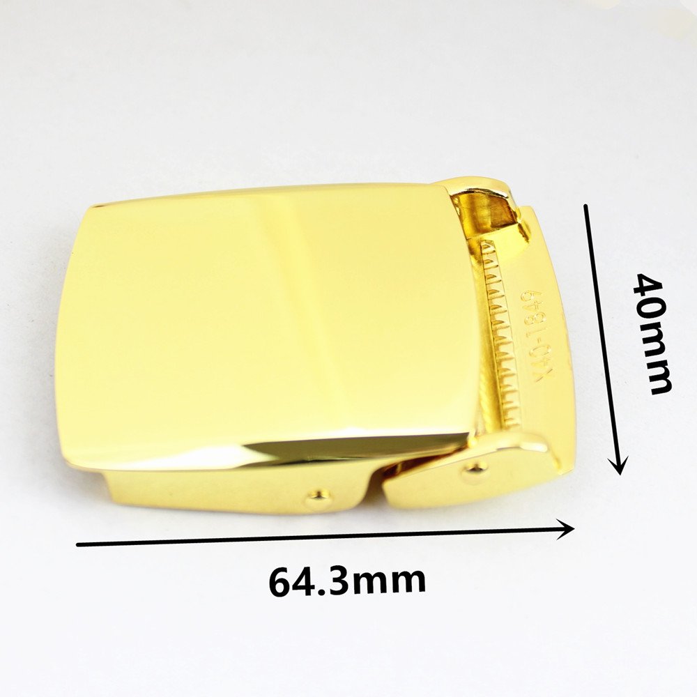 Factory Wholesale Gold Color Plain Blank Metal Canvas Buckle Smooth Tactical Alloy Webbing Belt Buckle