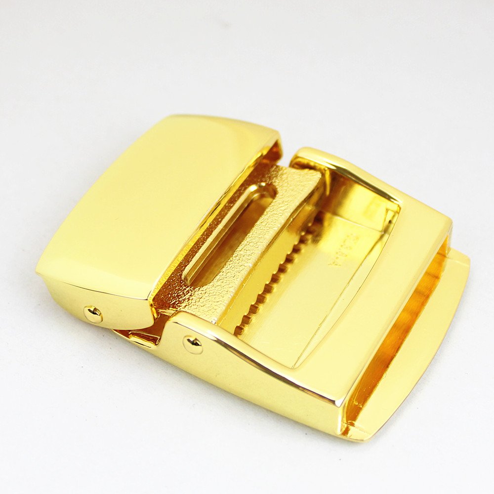 Factory Wholesale Gold Color Plain Blank Metal Canvas Buckle Smooth Tactical Alloy Webbing Belt Buckle