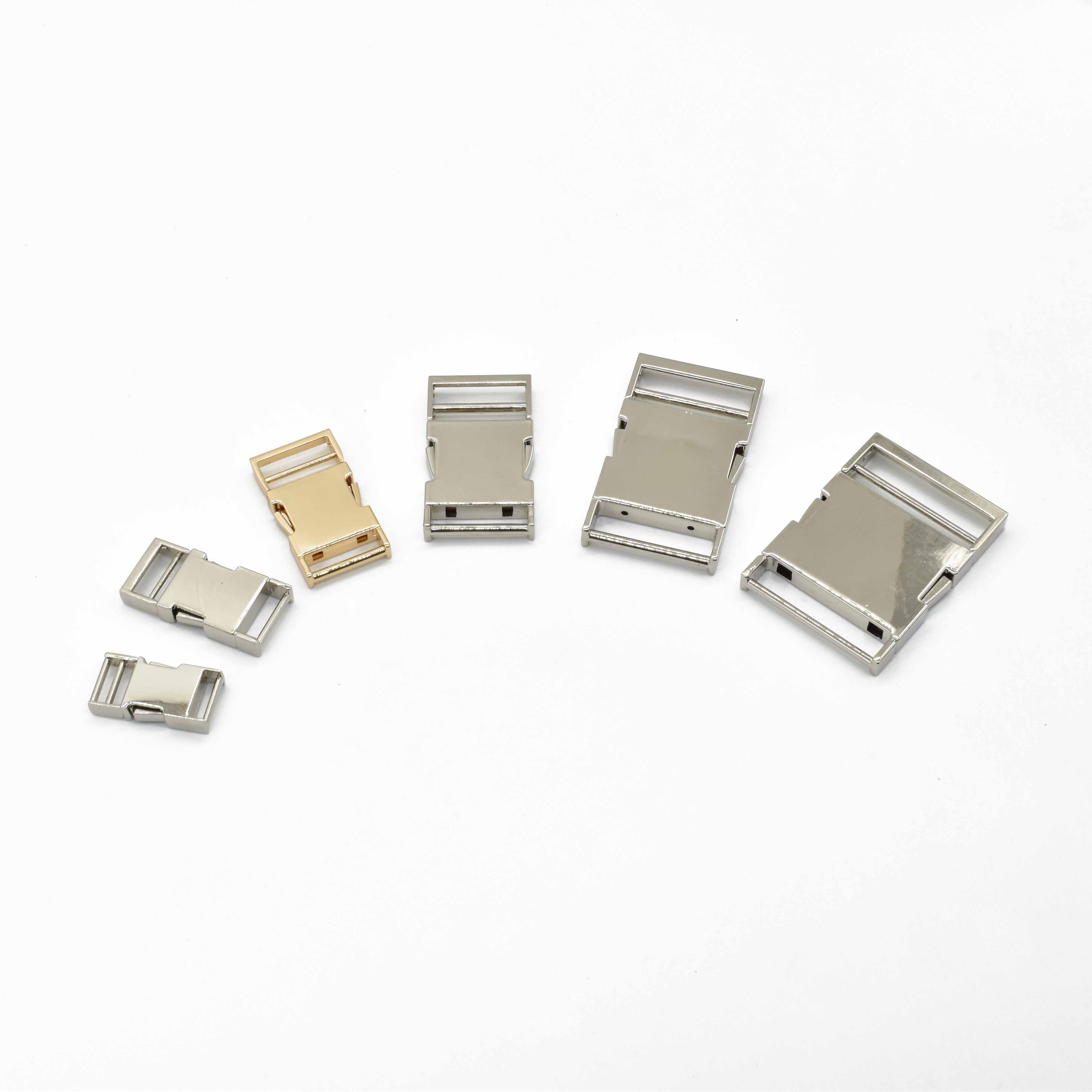 Custom Adjustable Belt Buckle Strap Usage Quick Release Metal Buckle 20mm 50mm Dog Collar Metal Buckle Hardware For Bag