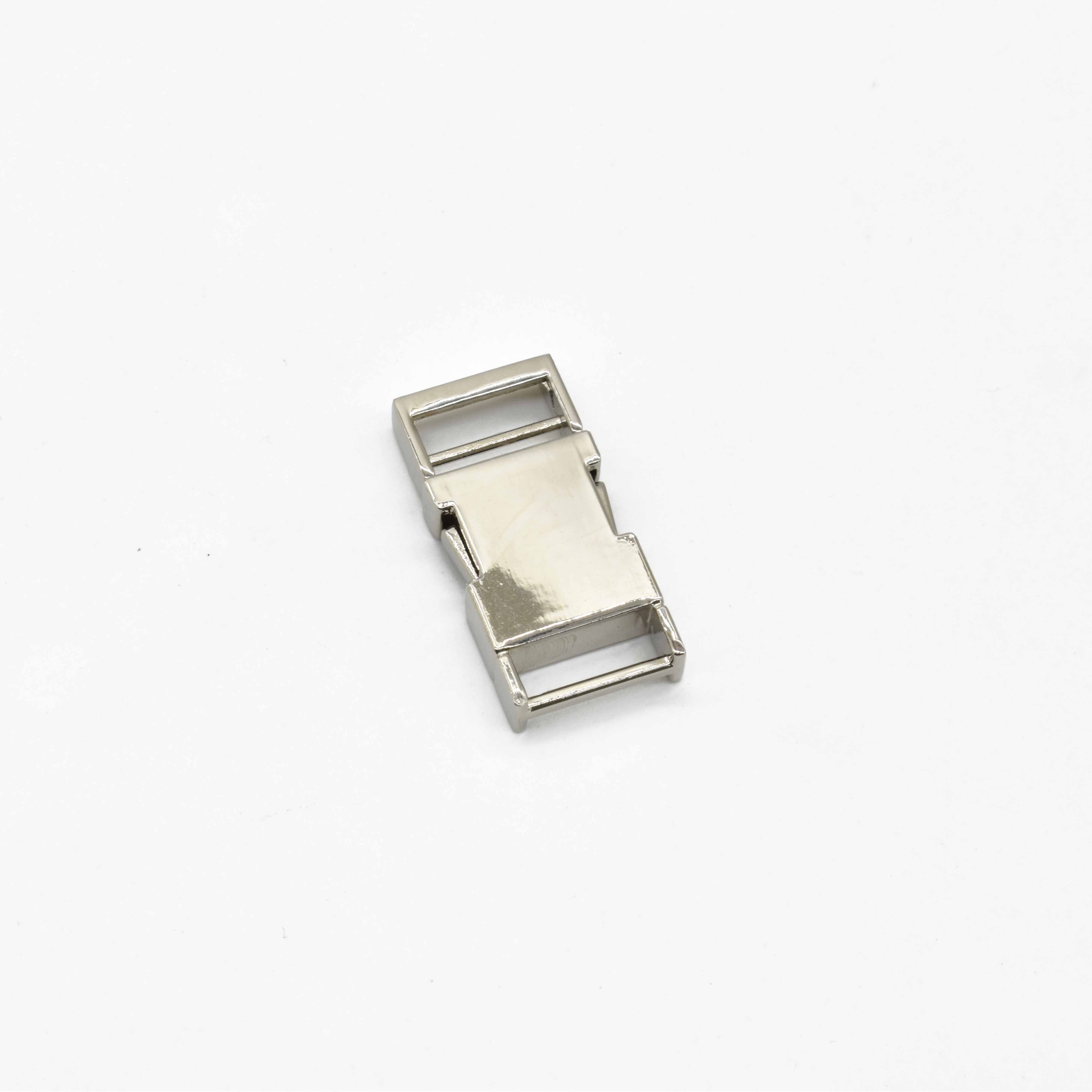Custom Adjustable Belt Buckle Strap Usage Quick Release Metal Buckle 20mm 50mm Dog Collar Metal Buckle Hardware For Bag