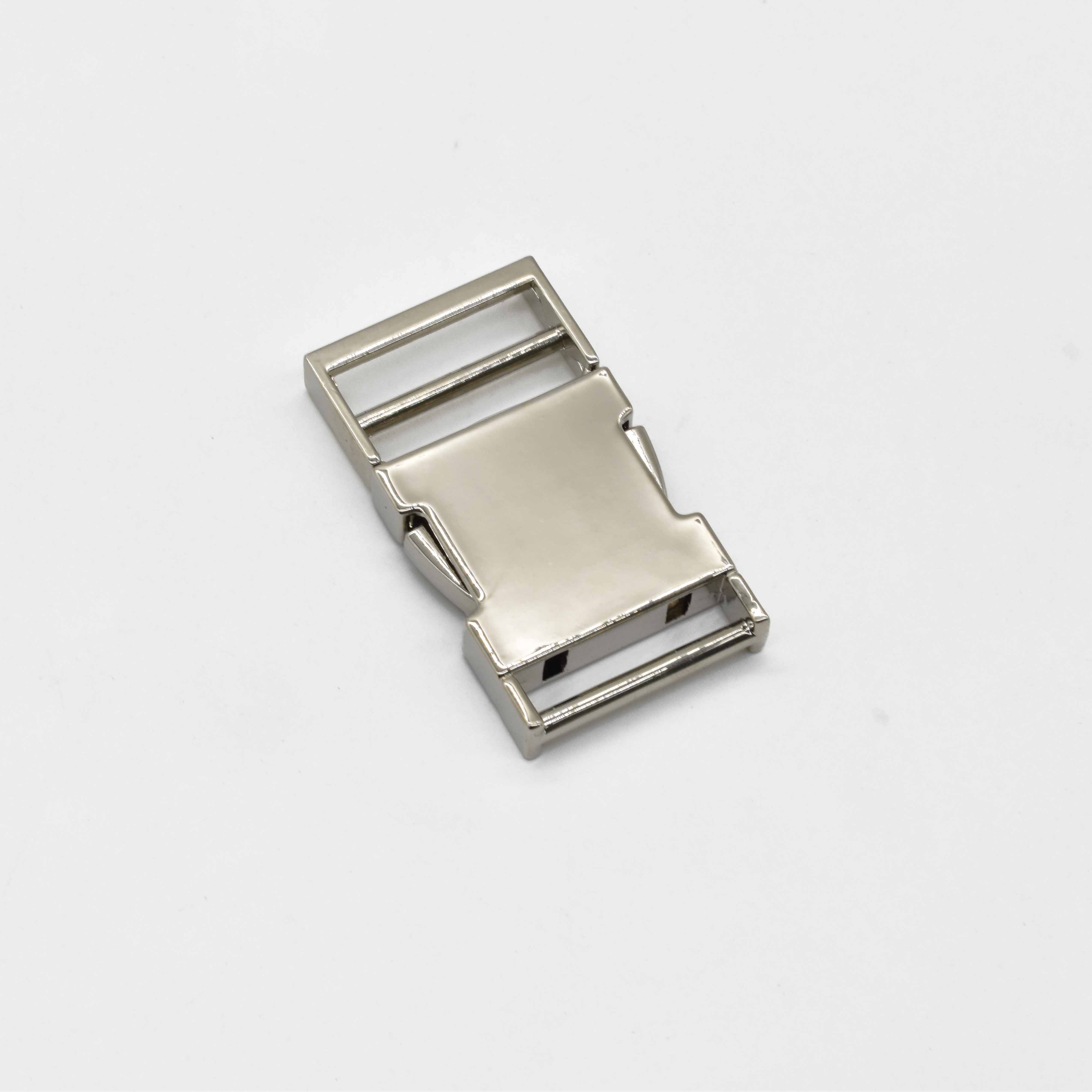 Custom Adjustable Belt Buckle Strap Usage Quick Release Metal Buckle 20mm 50mm Dog Collar Metal Buckle Hardware For Bag