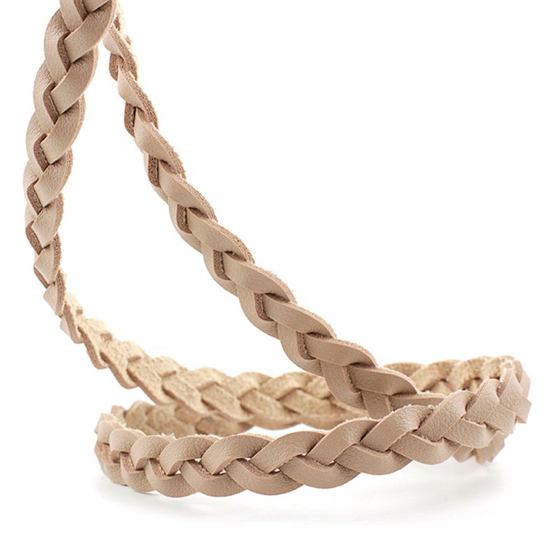 New Simple PU Women's Thin Twist Braided Belt Fashion all-match Pin Buckle Small Belt for Dress