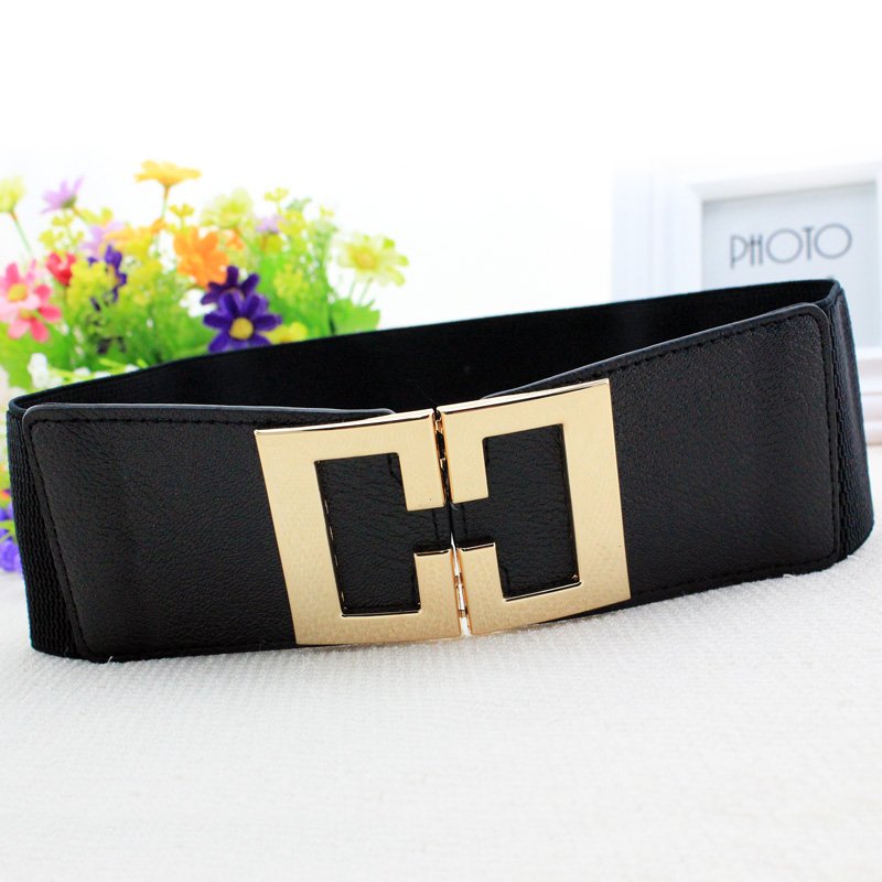 Famous Designer CC Belts For Woman Elastic Alloy Buckle Corset Belt For Dress Wholesale Ladies Belts