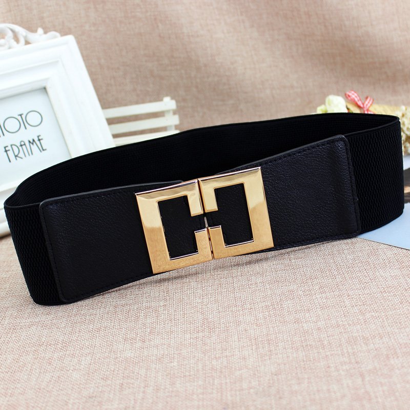 Famous Designer CC Belts For Woman Elastic Alloy Buckle Corset Belt For Dress Wholesale Ladies Belts