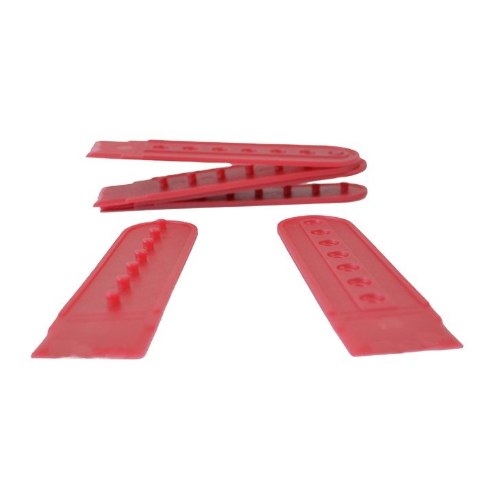 Plastic Snap Buckle For Hat Accessories Pe Cap Buckle 7 hole Single Line Cap Back Strap Snapback Buckle