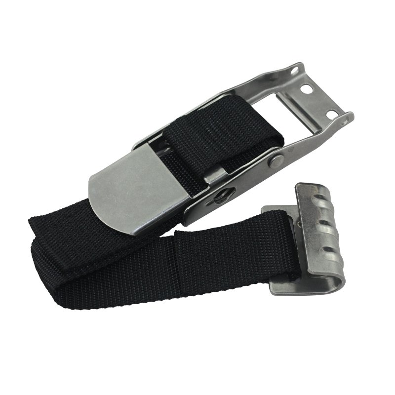 2" 700KG stainless steel Strap overcentre buckle With Flat Hook