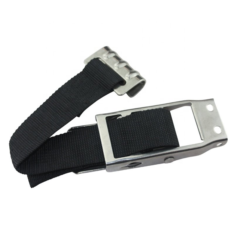 2" 700KG stainless steel Strap overcentre buckle With Flat Hook