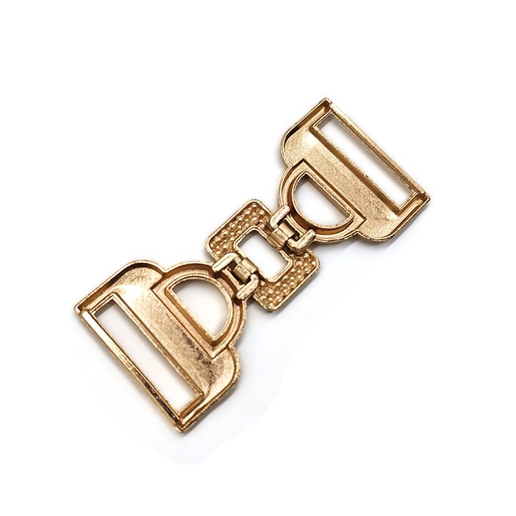 Customized Fashion Belt Clothing Luxury Golden Decorative Buckles Swimwear Accessories Metal Alloy Buckle Bikini Connect Buckle