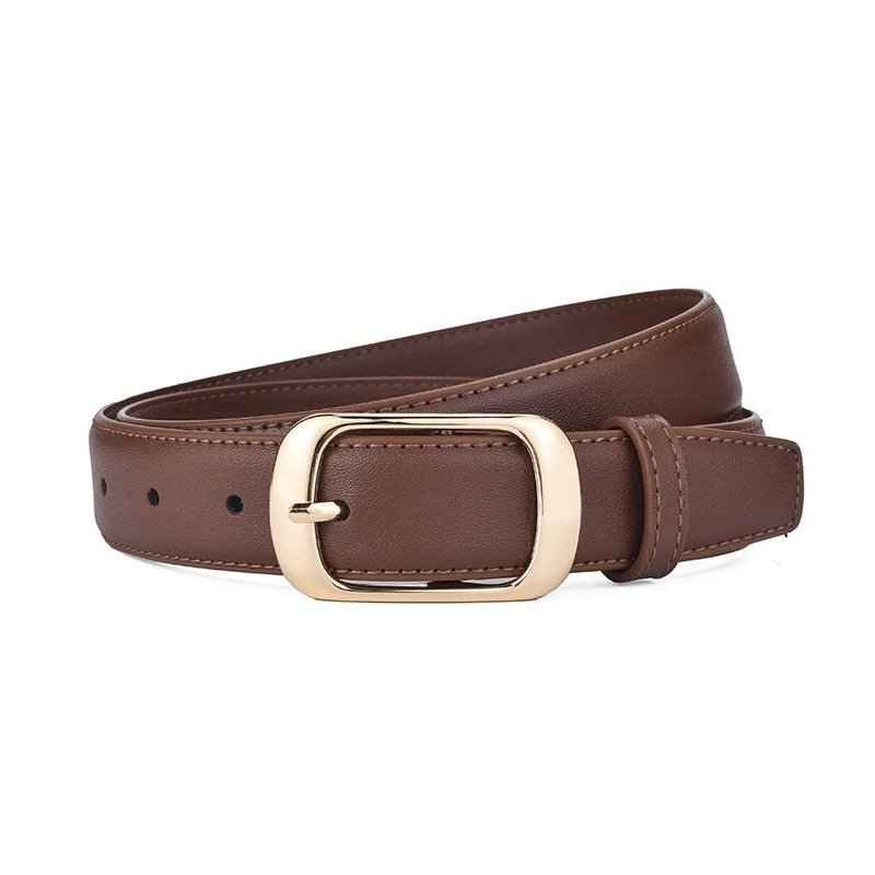 Female Classic pin buckle belt leather custom lady dress custom belts Genuine leather women's pin buckle belts