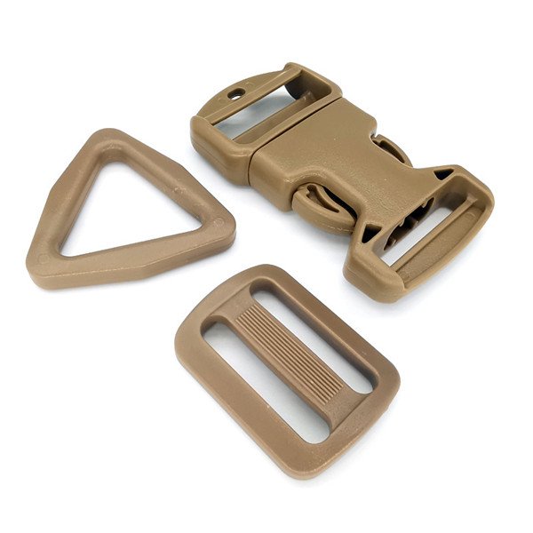Custom wholesale 32mm Tactical center quick plastic release buckle for bag hardware accessories