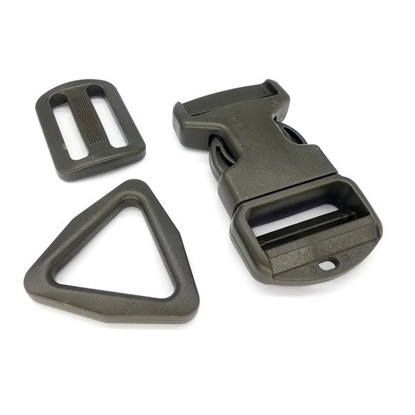 Custom wholesale 32mm Tactical center quick plastic release buckle for bag hardware accessories