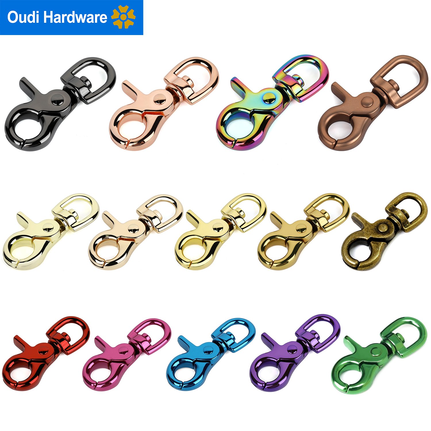 Zinc Alloy Spring Snap Hook Pet Buckle Swivel Clip Snap Hook For Dog Leash Heavy Duty dog Hook