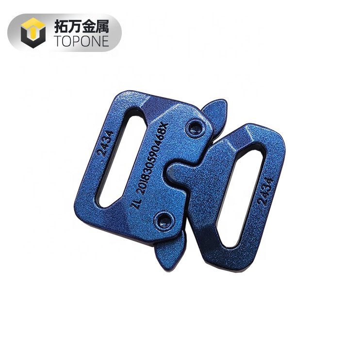 Fashion New Coloured Green Blue Zinc Alloy Pants Garment Buckle with Quick Release