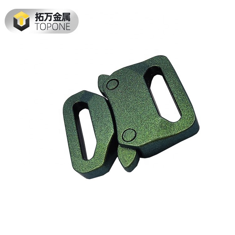 Fashion New Coloured Green Blue Zinc Alloy Pants Garment Buckle with Quick Release