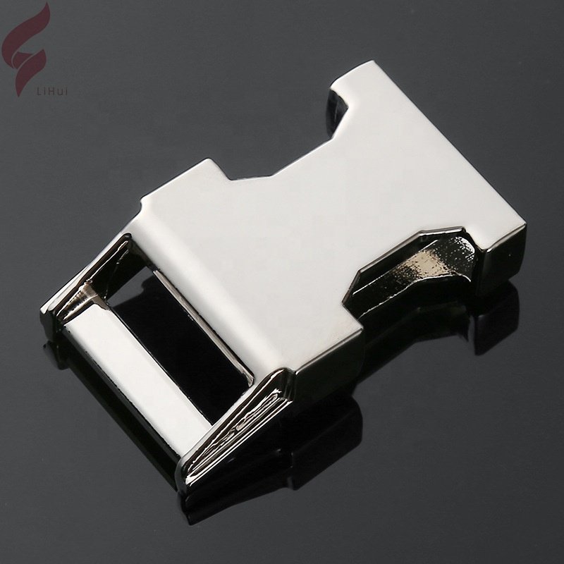 Lihui Wholesale Custom Logo Golden Quick Release Buckle Dog Collar Buckle Metal Men Buckles For Shoes Backpack
