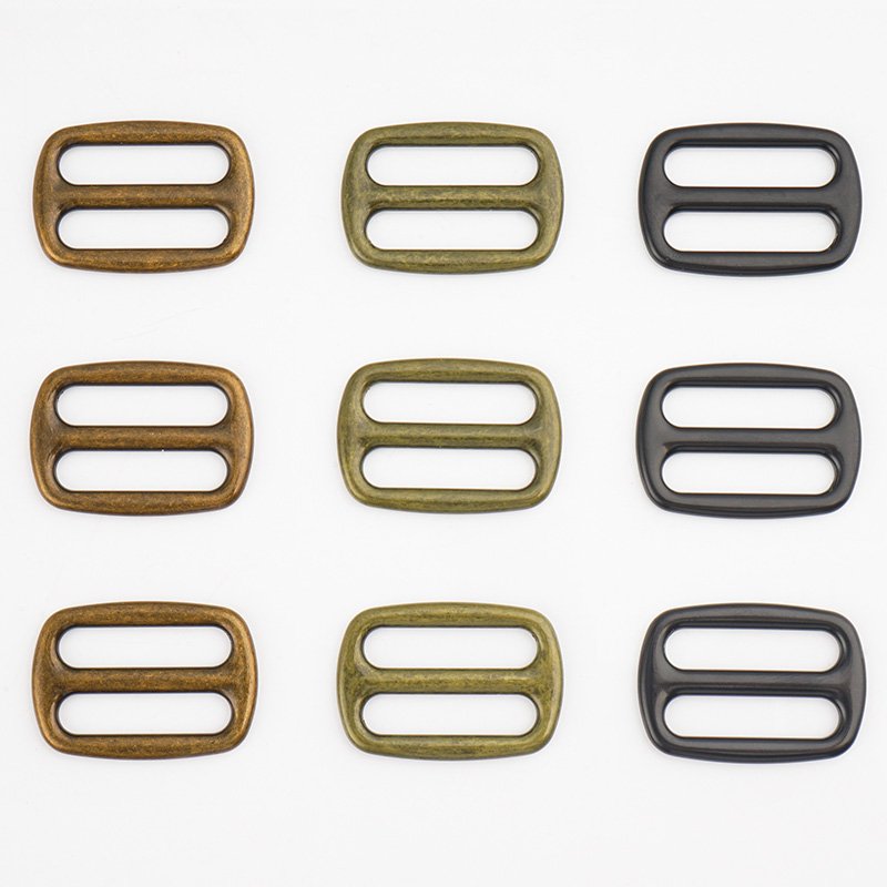 Bag Hardware Accessories 3/4 Inch Triglid Buckle Slide Adjustor 9 Colors Metal Buckle Strap 19mm Metal Slider Buckle for Handbag