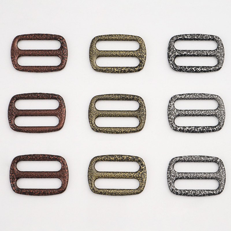 Bag Hardware Accessories 3/4 Inch Triglid Buckle Slide Adjustor 9 Colors Metal Buckle Strap 19mm Metal Slider Buckle for Handbag