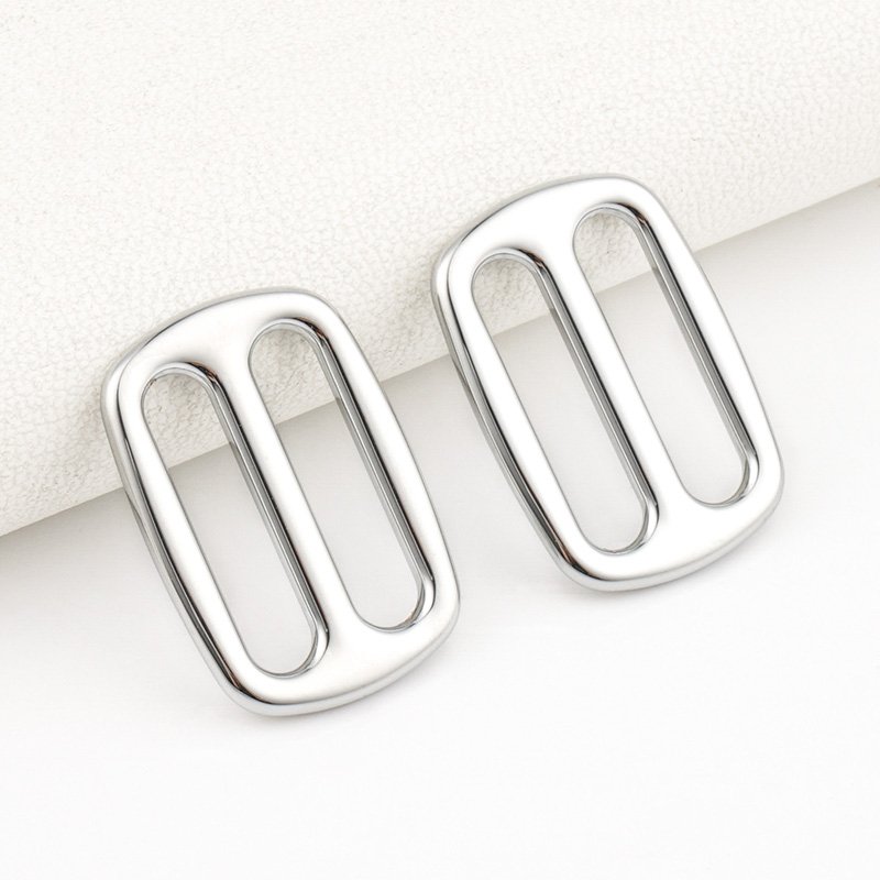 Bag Hardware Accessories 16mm Adjustable Buckle Strap Metal Tri Glide Buckle 5/8" Chrome Metal Alloy Adjustable Slider Buckle