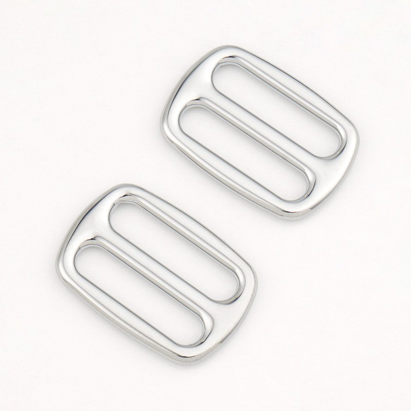 Bag Hardware Accessories 16mm Adjustable Buckle Strap Metal Tri Glide Buckle 5/8" Chrome Metal Alloy Adjustable Slider Buckle