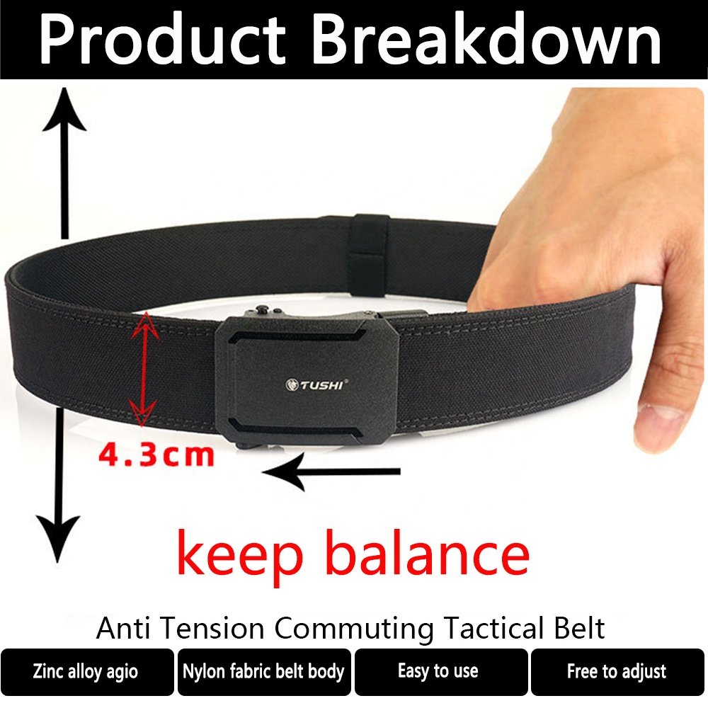 Webbing Factory in-stock Wholesale Outdoor Alloy Tactical Belt Men'S Canvas Belt Outdoor Training Hard Nylon Tactical Belt