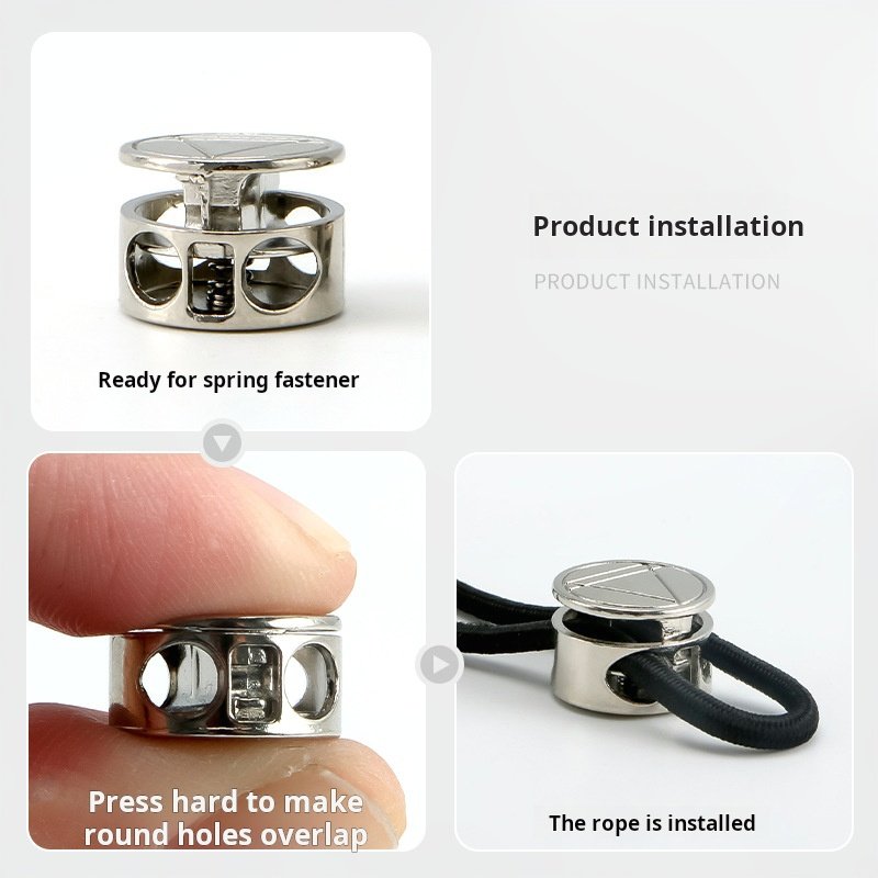 Zinc Alloy Draw Metal Cord Stopper Plastic Stainless Steel Stopper Wire Rope Concrete Cord Stopper