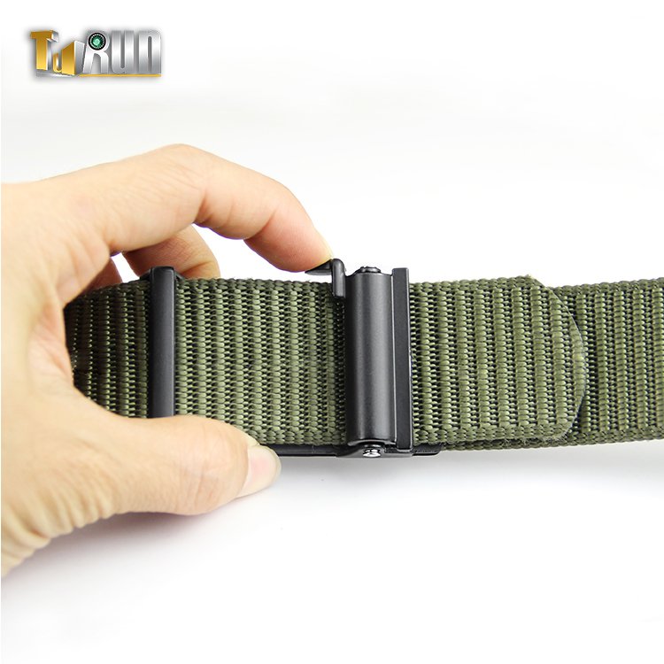 Nylon Ratchet Belts for Men, Mens Belts Casual with Automatic Buckle, No Holes Invisible Belt for Men